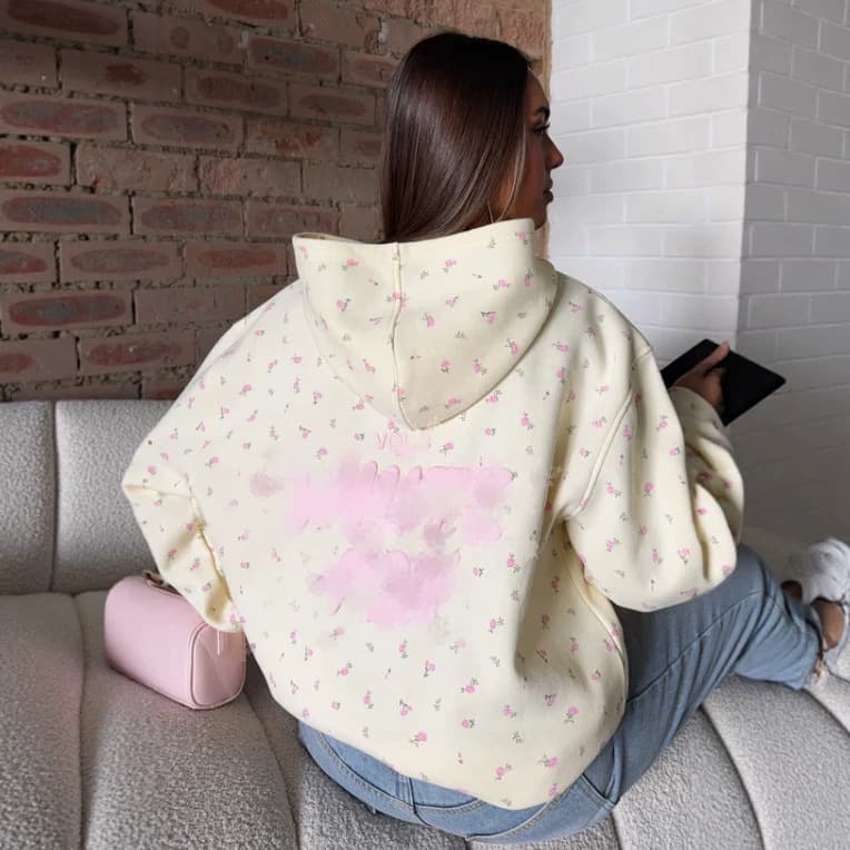 2026 European and American Cross-border Amazon Independent Station Autumn Winter Women's Trendy Sweatshirt Casual Letter Print Hoodie