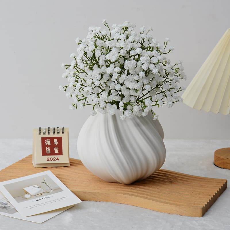 Artificial Baby's Breath Wedding Decoration Hand Bouquet Soft Rubber Single Stem Plastic Fake Flower Ornament for Export