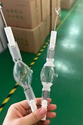 Double-ended metal halide lamps, same as Osram model HQI-TS 2000w/1000W material: imported quartz material