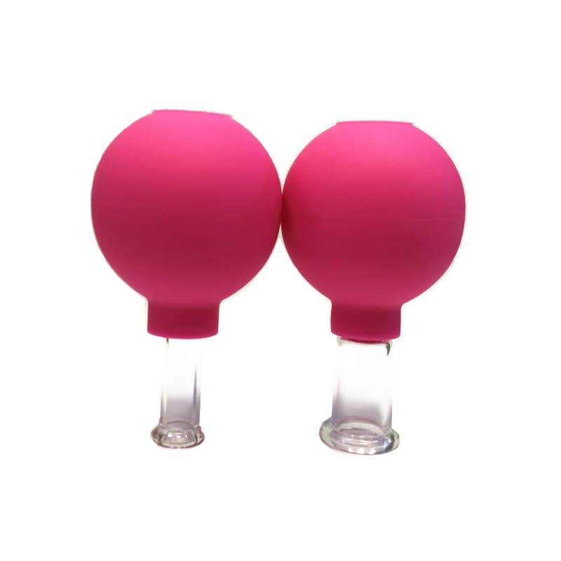 [Manufacturer] Supply Amazon Glass Cupping Device Facial Pulling Glass Cupping PVC Ball