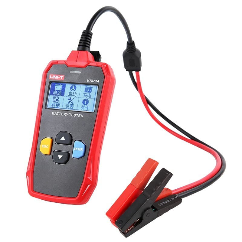 UNI-T UT673A/UT675A Battery Tester 12V/24V Car Battery Analyzer Charging Test