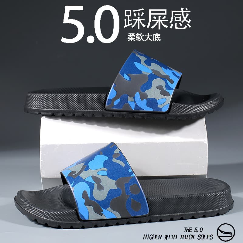 Cross-border 48 Large Size 47 Amazon 46 Men's Slippers Foreign Trade Camouflage Slippers Casual Non-Slip Home Lightweight Outdoor Flip-Flops
