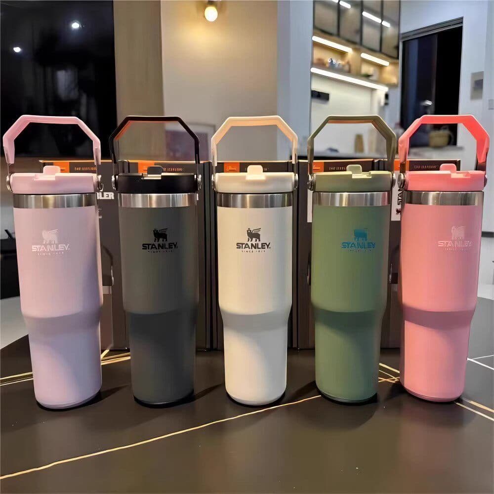 STANLEY 2nd Gen 30oz Stainless Steel Insulated Tumbler with Handle, Large Capacity, Straw Lid
