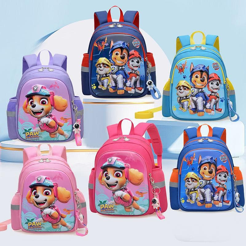 PAW Patrol Kindergarten Backpack for Girls, Small Backpack for Boys, Lightweight Small Class Double Shoulder Anti-Lost Bag