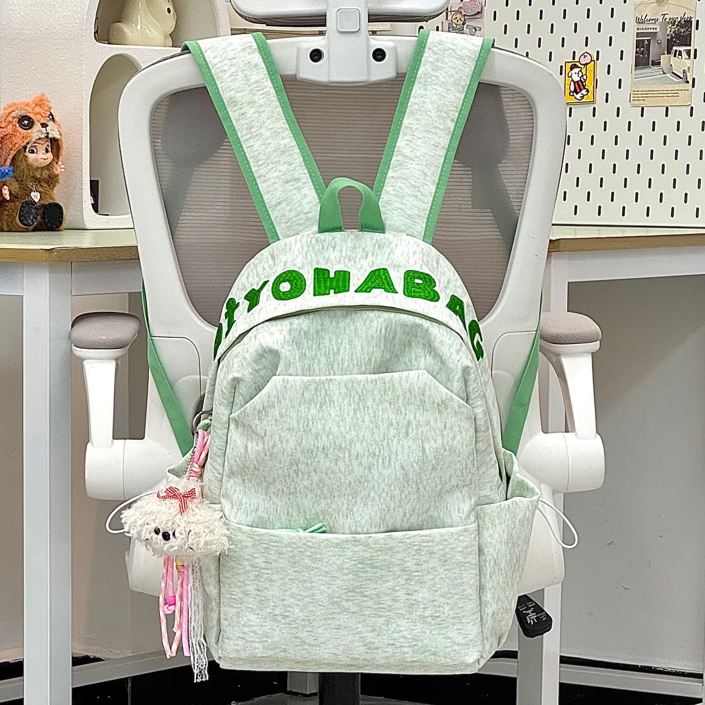 Simple Casual Backpack for Women, Elementary, Middle, and High School Students, Large Capacity, Lightweight, Versatile, College Student Backpack