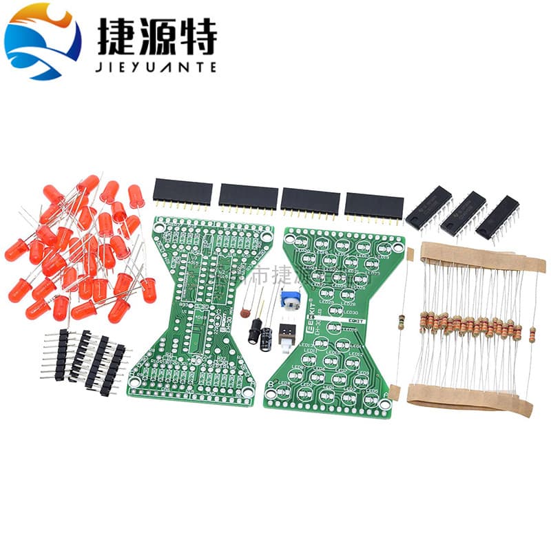 Electronic Hourglass Kit DIY Electronic Hourglass Soldering Practice Kit Electronic DIY Assembly Parts