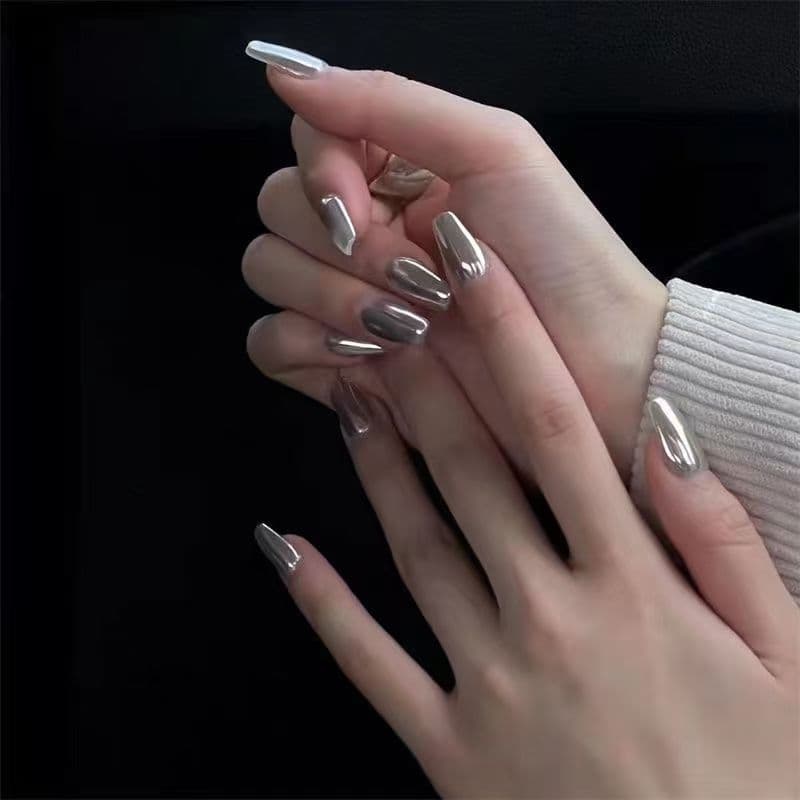 【No Regrets】Handmade Wearable Nails, Pure Desire Cat Eye Gel, Premium Handcrafted Nail Tips, 10 Pieces Set