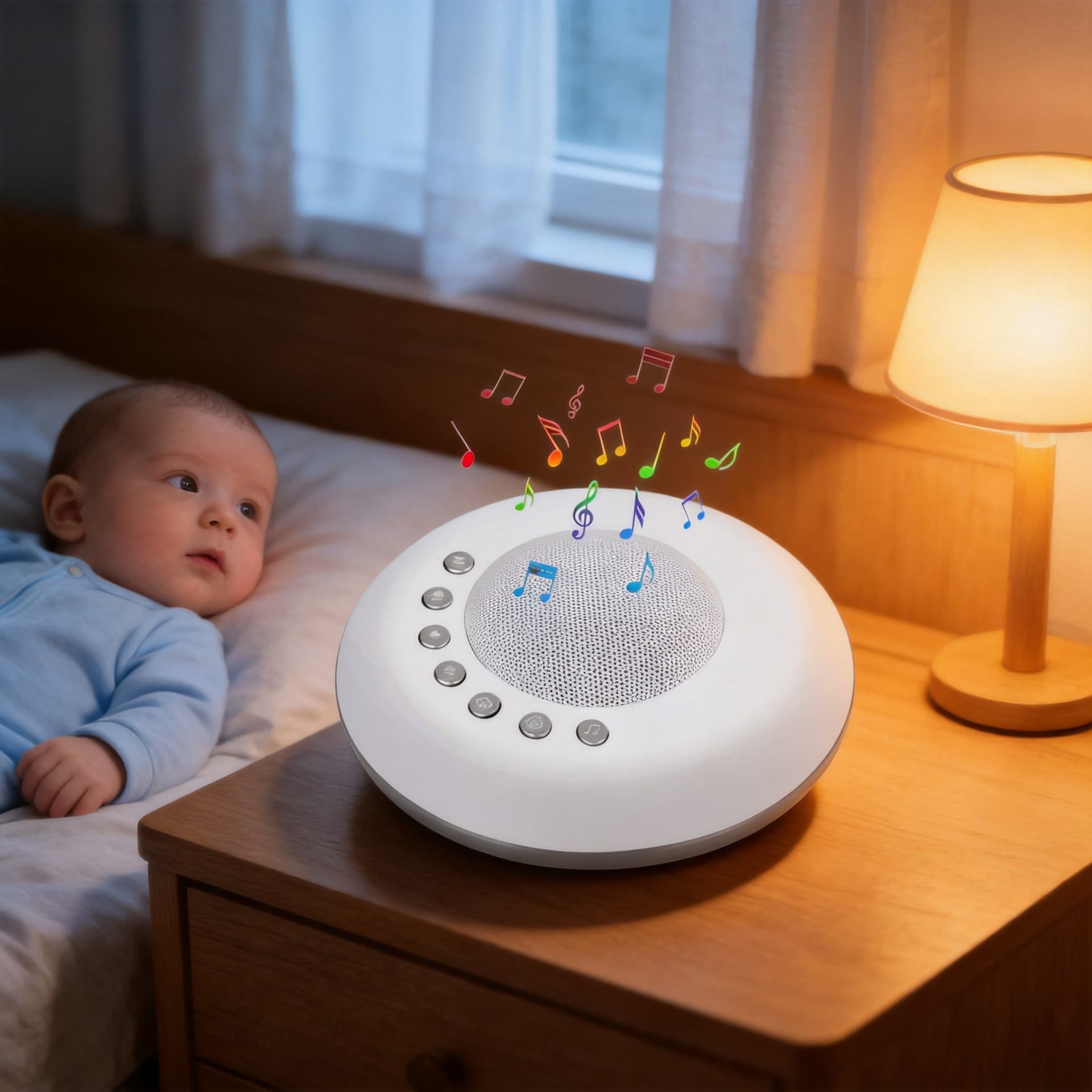 Cross-border Sleep Aid White Noise Machine Sleep Aid Lamp Sleep Sound Machine Home Baby Portable Sleep Aid Device