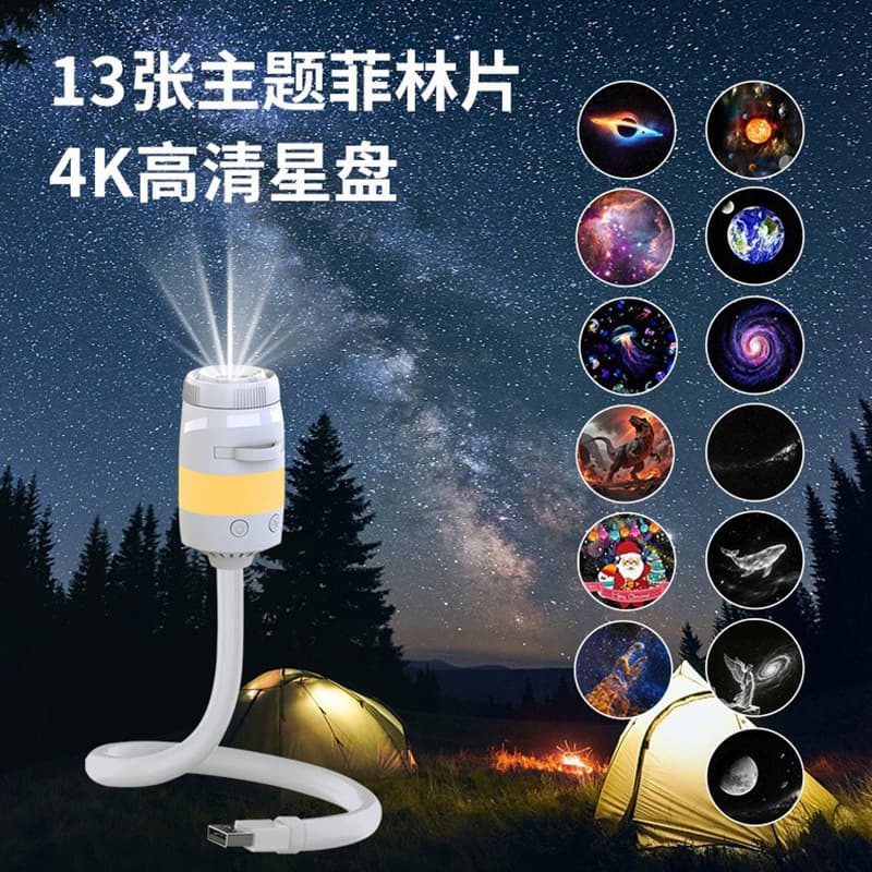Cross-border hot-selling USB starry sky lamp starry sky projection night light Internet celebrity hot style atmosphere night light car projection lamp