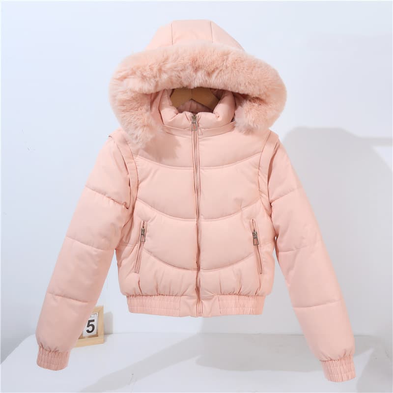 New Thickened Cotton Coat Women Korean Short Padded Jacket Winter Warm Outerwear for Petite