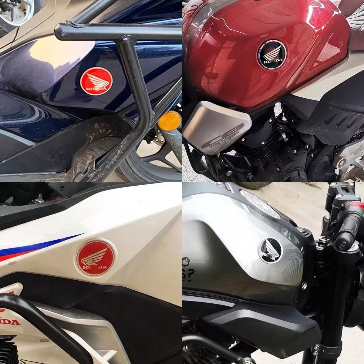 3D Wing Round Logo Tank Sticker Fairing Waterproof Decal for Honda CBR VFR Motorcycle