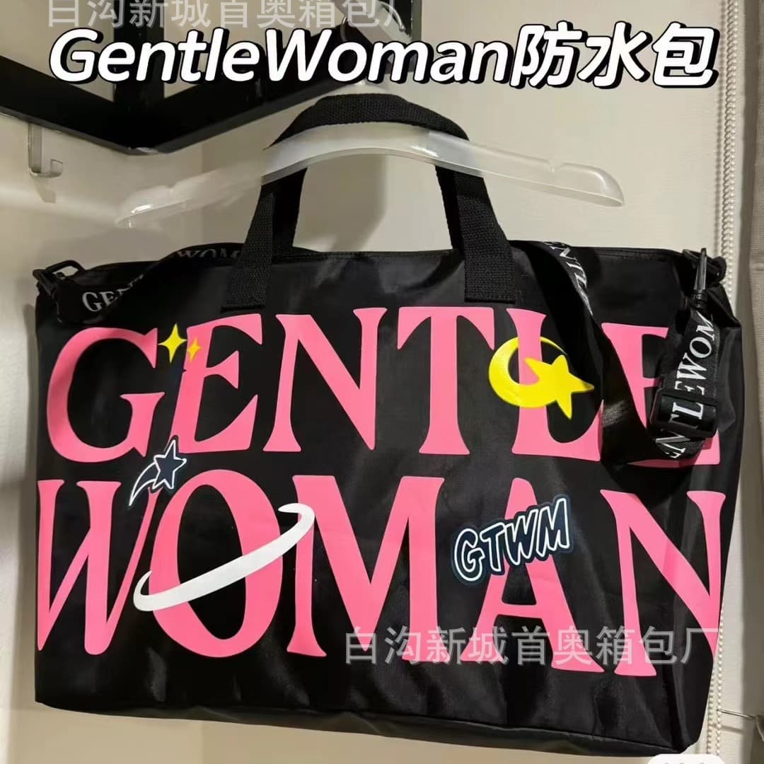 2025 New Letter Printed Travel Bag Women's Large Capacity Business Travel Portable Luggage Bag Storage Bag Sports Fitness Bag
