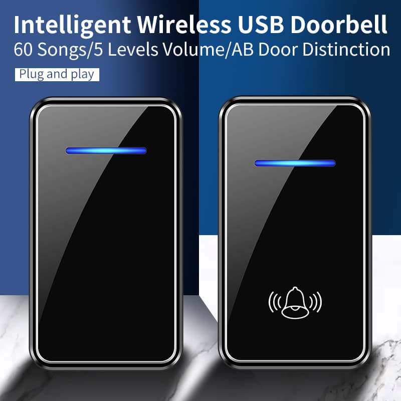 USB doorbell wireless Ding Dong remote control doorbell home electronic doorbell wireless doorbell Ding Dong machine