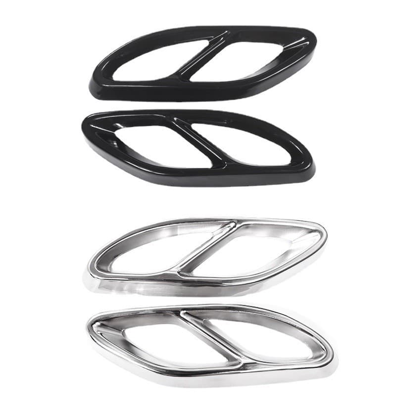 Mercedes-Benz A-Class E-Class C-Class B-Class GLC Modified Quad Exhaust Tip Decoration Mercedes CLA/CLS Exhaust Pipe Frame Cover Accessories