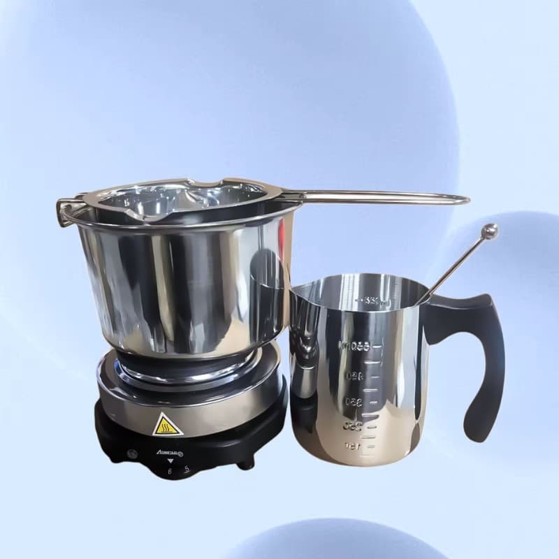diy candle material tools soy wax jelly wax stainless steel boiling wax pot and wax pot heating furnace