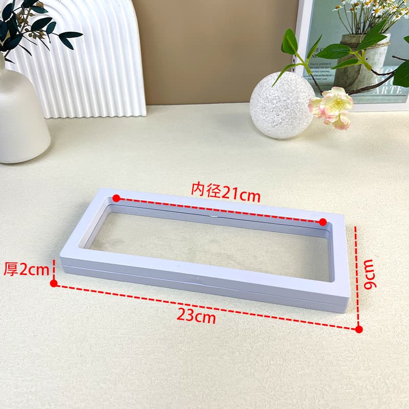 Jewelry Storage Box PE Film Floating Box Transparent Display Box Necklace Ring Bracelet Dustproof Packaging Gift Box Wholesale
