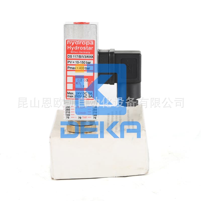 German HYDROPA Pressure Relay DS117/B/V3/KKK PV=10-150BAR
