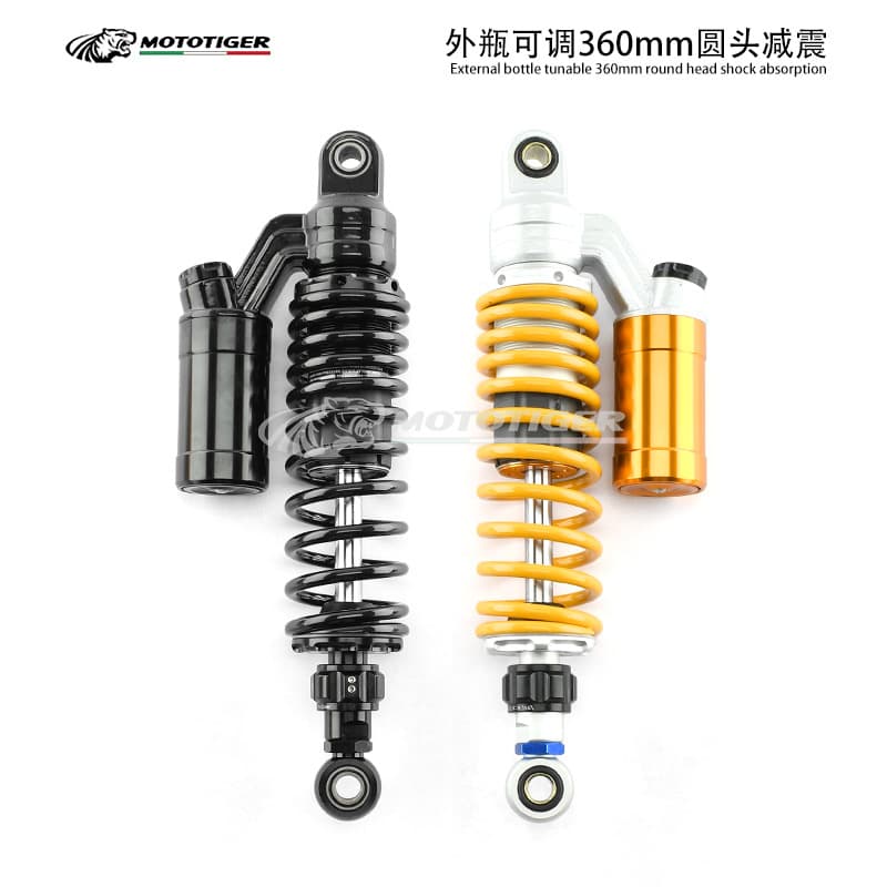 Shock Absorber Modified Motorcycle Electric Vehicle Rear Shock Absorber Damper Adjustable Rear Fork Round Head