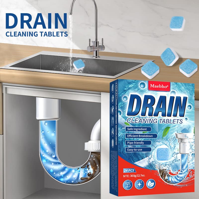 Cross-border Sewer Cleaning Effervescent Tablets, Pipe Cleaner, Kitchen Floor Drain, Drain Pipe Unclogger, Amazon