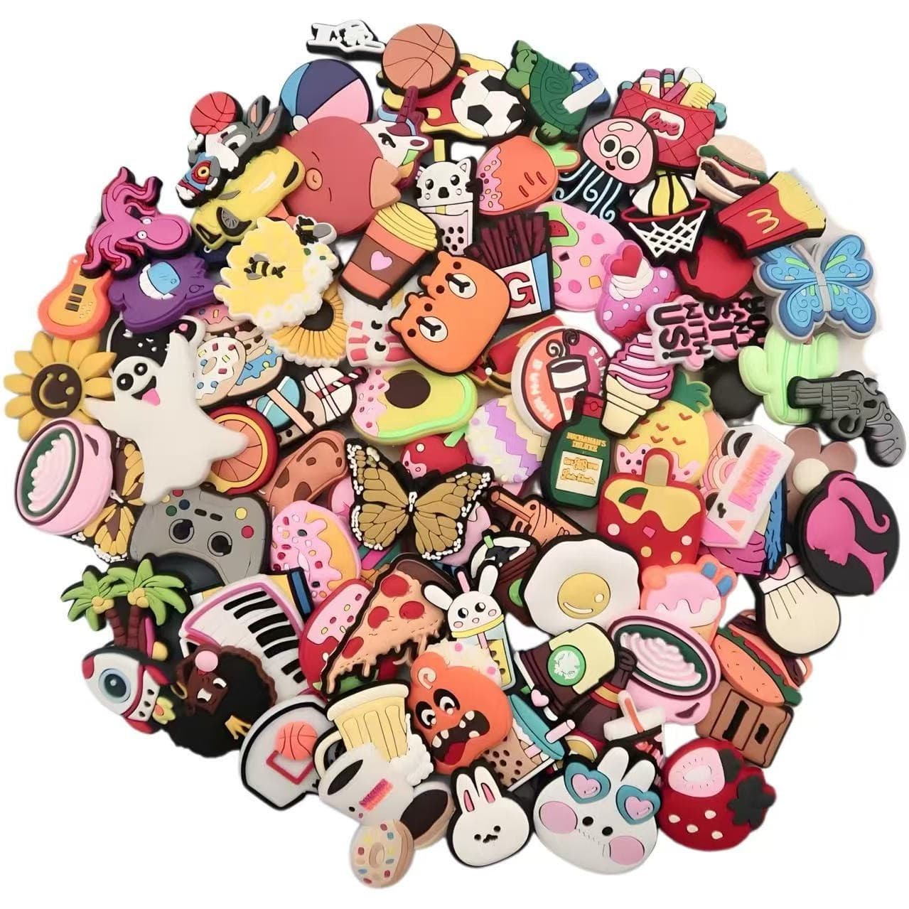 Factory Custom Croc Shoe Charm PVC Accessories Various Styles Support Customization