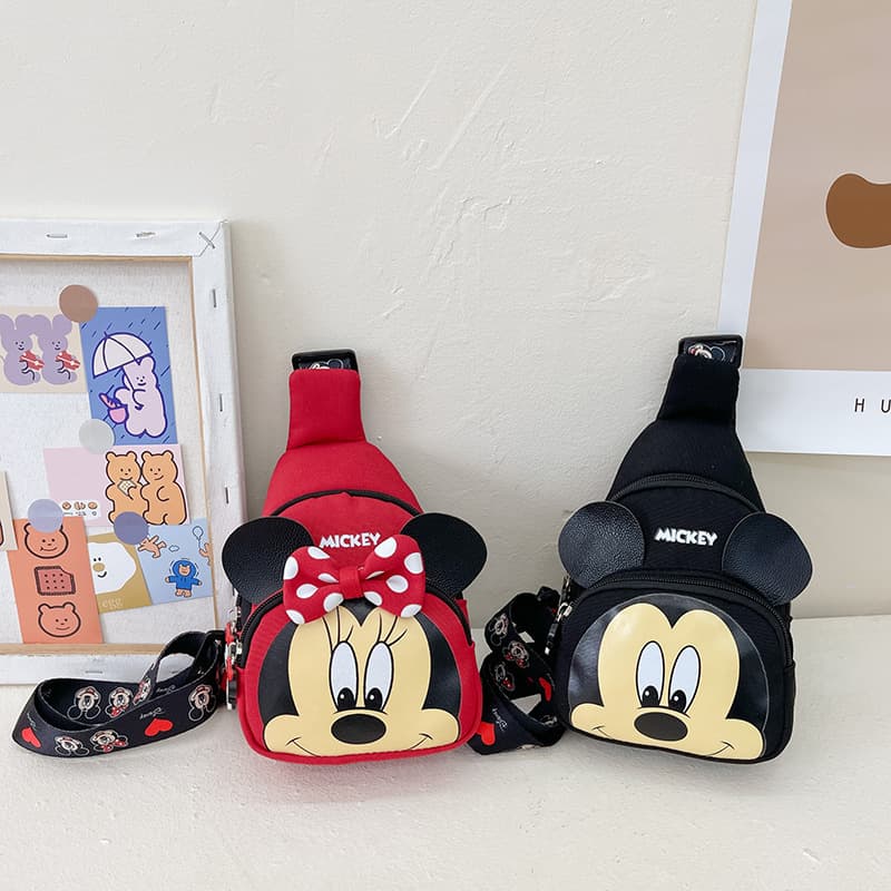 Dropshipping Hot Selling Chest Bag 2024 New Children's Crossbody Small Bag Live Wholesale Baby Shoulder Bag Mickey Ni