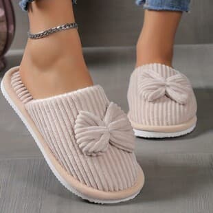 Women's Cotton Slippers for Winter Indoor Home Use, Maternity Slippers, Couples Fuzzy Slippers