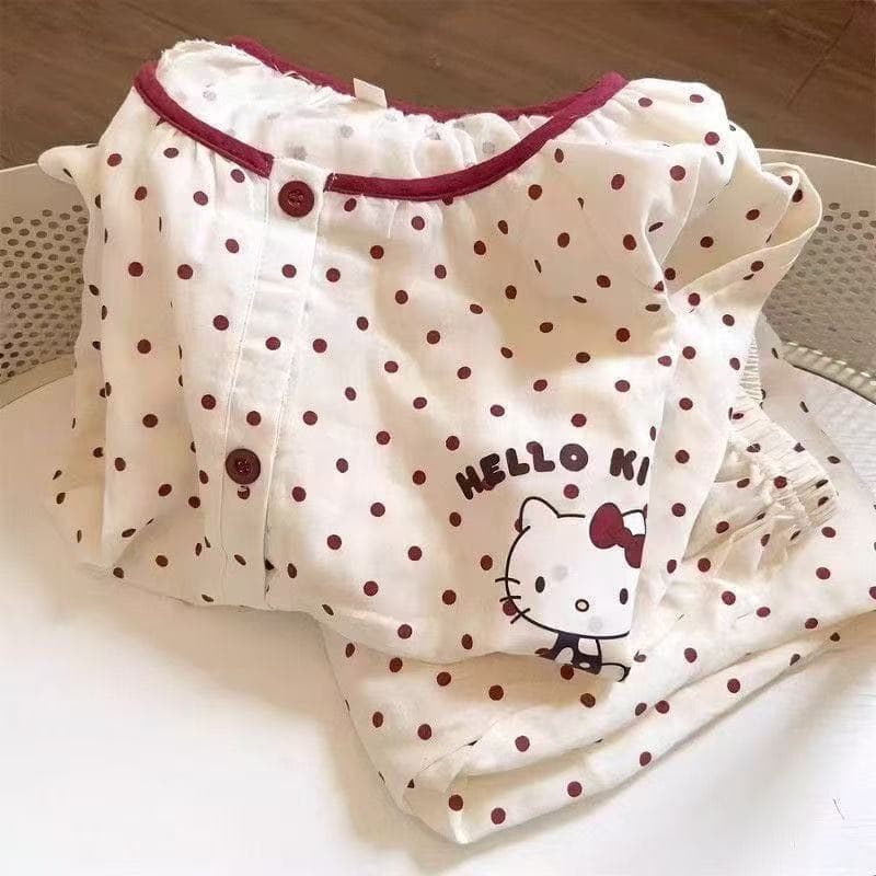 [26 Spring/Summer] Dot Kids Homewear Simple Kids Daily Loungewear Cat Cloud Cotton Homewear