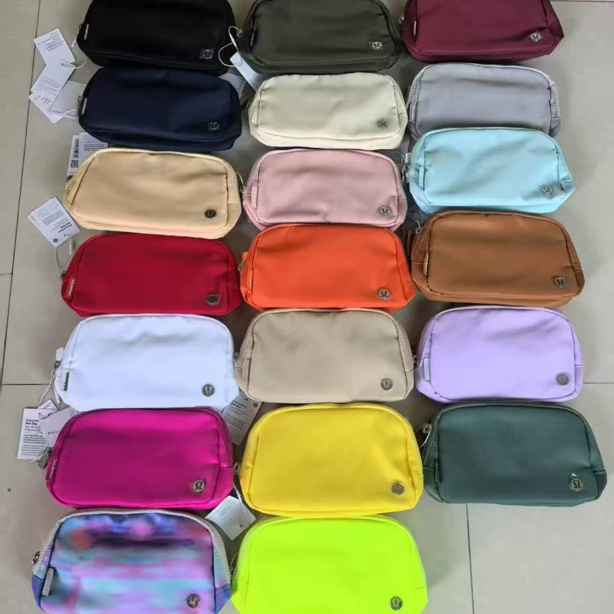 Lulu new fitness sport waist bag waterproof running phone storage multifunctional outdoor waist bag unisex