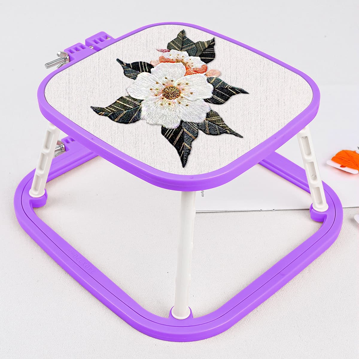Multi-specification ABS Plastic Cross Stitch DIY Embroidery Hoop Colorful Square Frame Cross Stitch Embroidery Tool Accessories