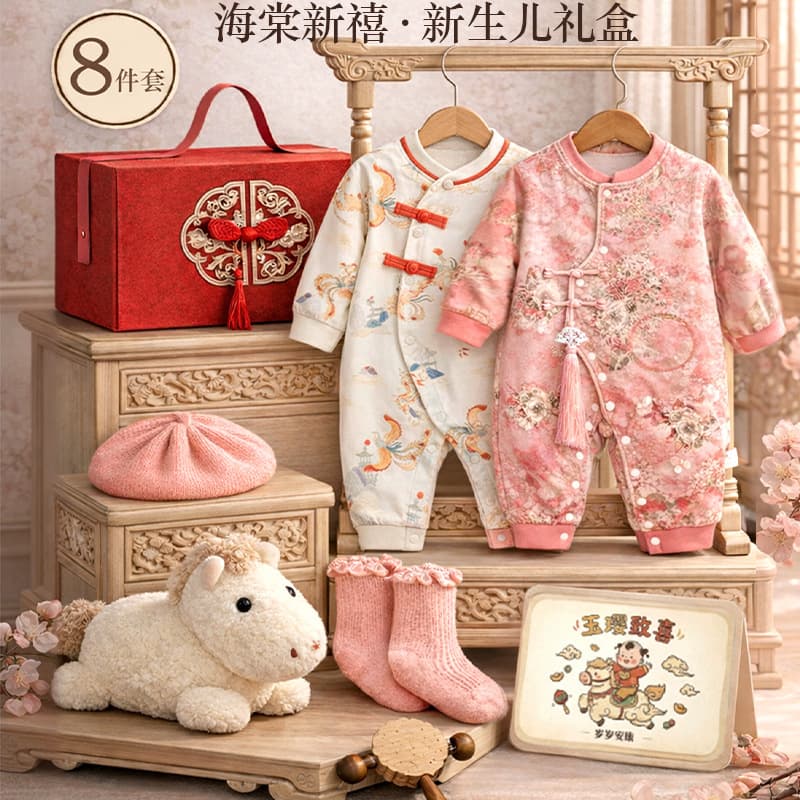 Yuying Newborn Gift Box, Baby Clothes, Birth Gift, Baby Girl Supplies Complete Collection, Newborn Gift