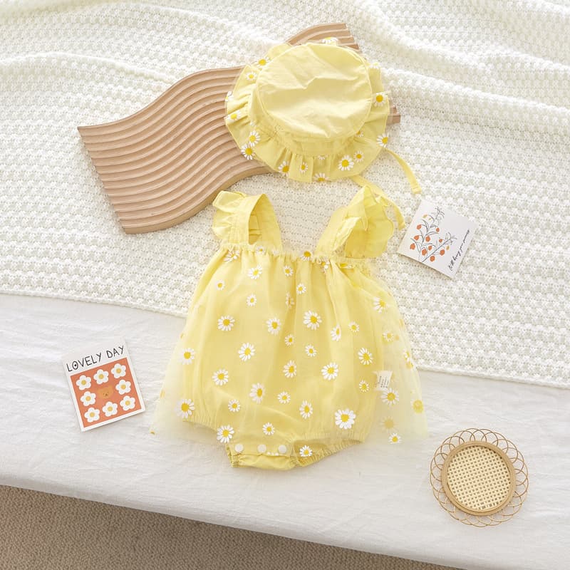 Trendy Baby Bodysuit Summer Thin Style Girls Princess Romper Newborn Infant Onesie Summer Clothing