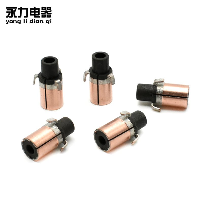 Factory Wholesale 540 Large Hole Tin-Plated Commutator DC Micro Motor Accessories Rectifier Copper Head Electric Motor