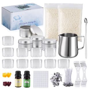 Cross-border Best-selling Handmade DIY Aromatherapy Candle Materials Tools Set with Soy Wax, Melting Pitcher, and Cotton Wicks