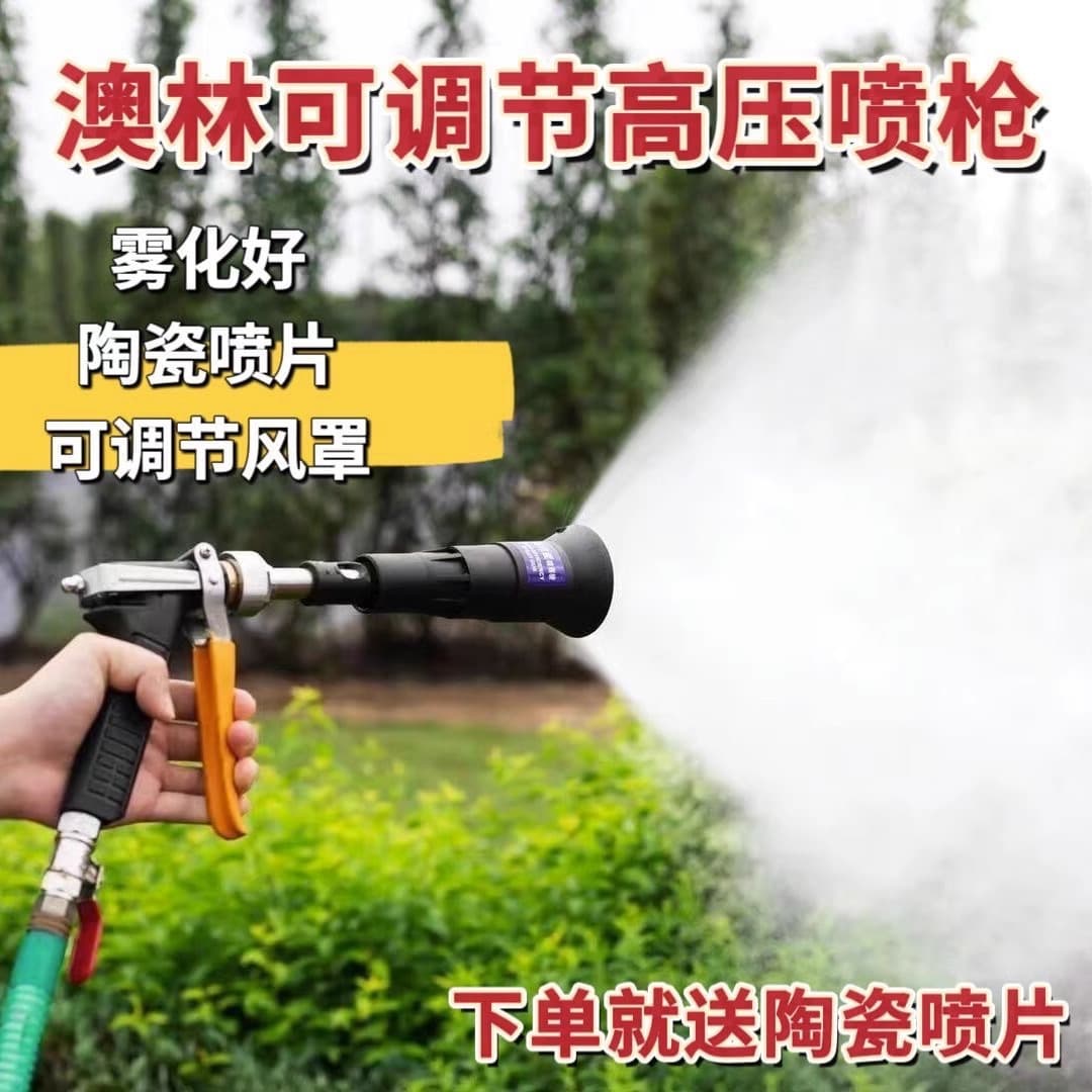 Taiwan Auslin Agricultural High Pressure Fogging Spray Gun for Fruit Trees Pest Control Gasoline Sprayer Gun Rubber Handle
