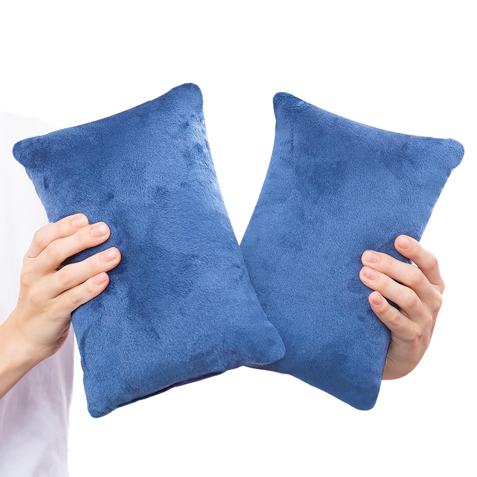 Amazon Cross-Border Hot Selling Two-Piece Flannel Mini Pillows, Printed Plush Throw Pillows, Travel Pet Small Pillows