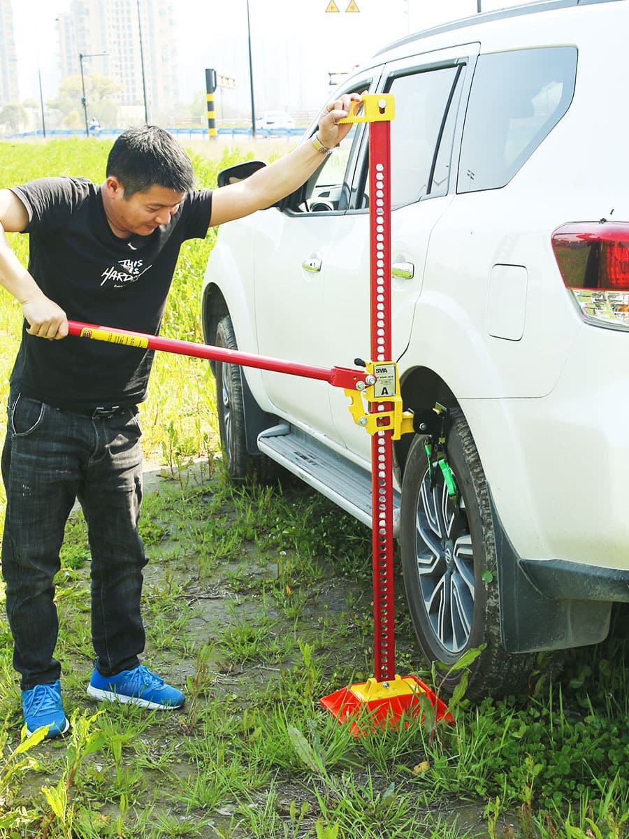 Car monkey climbing pole jack to change tires, car repair jack, monkey climbing pole to get out of trouble 48-inch thousand gold top farmer's top