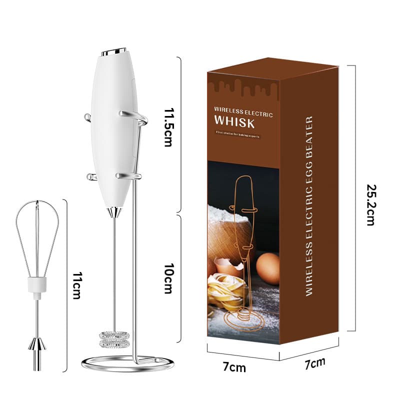 Curated Milk Frother Egg Beater Wireless Milk Frother Coffee Milk Frother Machine Mini Small Stirrer