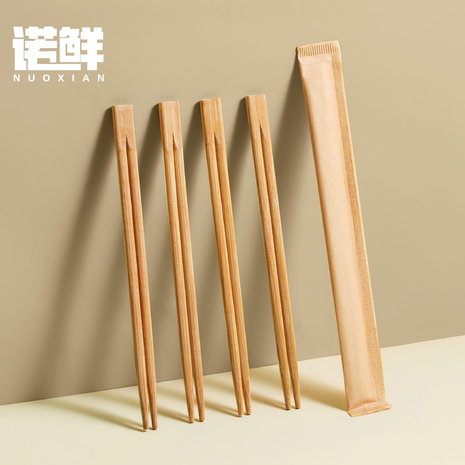 Premium disposable carbonized bamboo chopsticks for restaurants, home use with independent packaging, commercial set tableware.