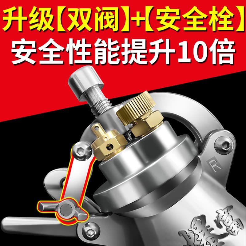 Old-Fashioned Popcorn Machine Household Small Mini Machine Internet Celebrity Grain Amplifier 304 Stainless Steel Hand Crank