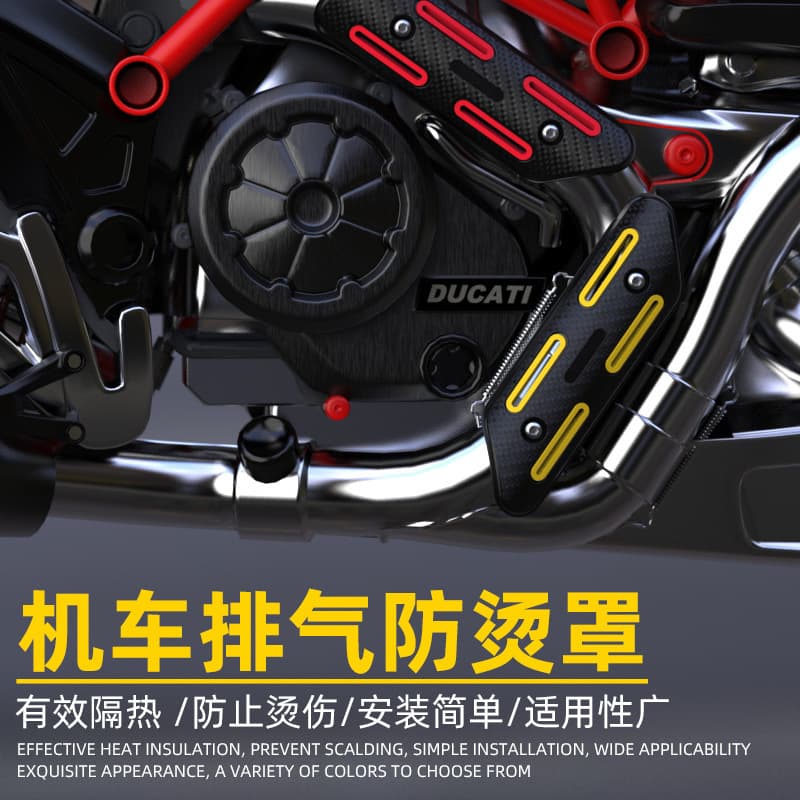 Motorcycle Car Exhaust Pipe Heat Shield Wrap Thermal Insulation Tape Fiberglass Cloth Fireproof High Temperature Burn Protection