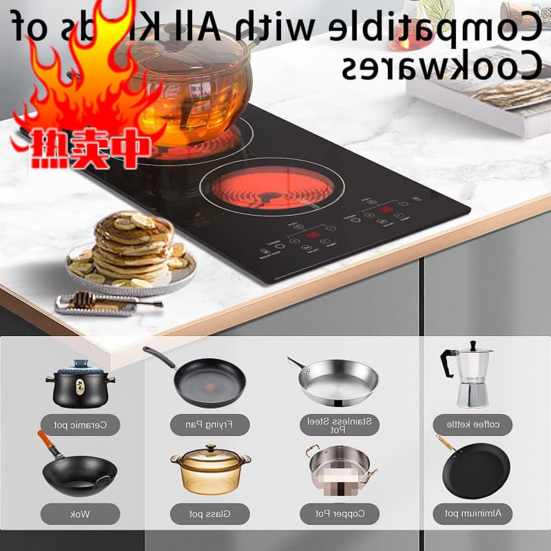 Factory Karinear Electric Stove with Burners, Ceramic Stove
