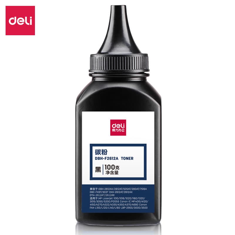Deli Compatible HP 12A Toner Q2612A Toner Powder for 1020 plus M1005 HP3050 hp1010