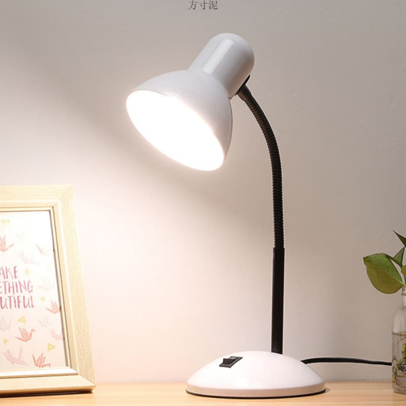 Plug-in desk lamp reading and writing desk button bedroom wake-up work desk lamp adjustable brightness cross-border e-commerce