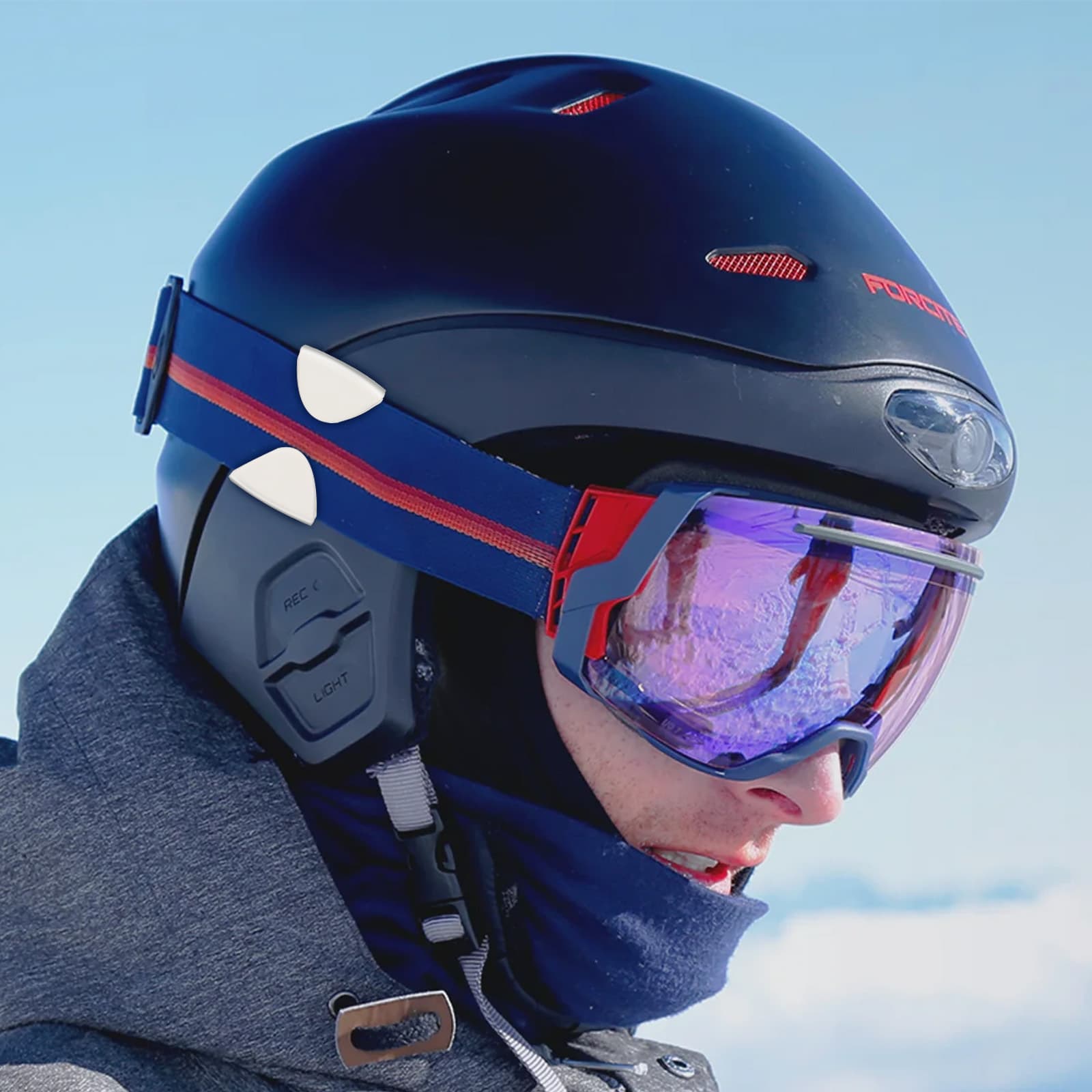New Amazon Ski Helmet Goggle Clip, Winter Sports Goggle Strap Fixer Compatible with Skiing