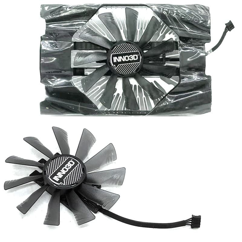 Inzo RTX2060S graphics card fan hole distance 4.8*2.9cm single fan 1660 diameter 9.5cm graphics card fan