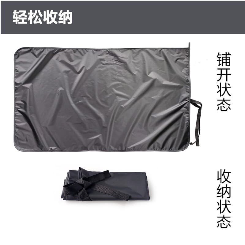 Car trunk mat, chauffeur-driven car trunk mat, folding car mat, waterproof and dirt-resistant trunk mat.