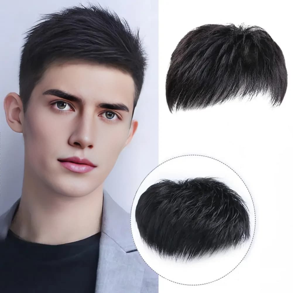 AliExpress Men's Wig Short Hair Inch Head Replacement Piece Simulation Wig Factory Supply First Generation Hair