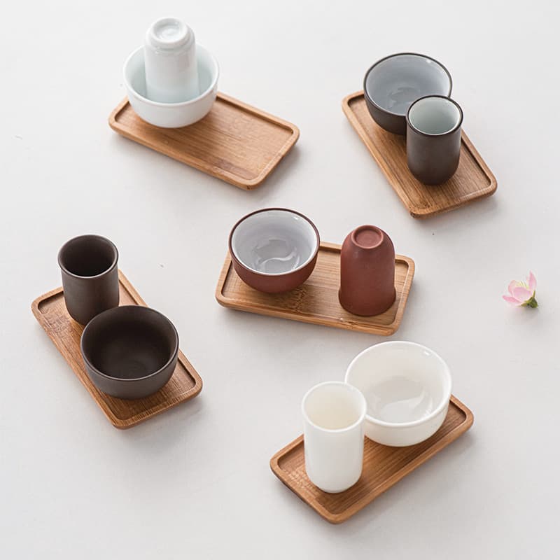 Oolong Tea Art Training Aroma Cup Set with Vermilion Purple Clay Gongfu Tea Set Tasting Teacup Ceramic High White Porcelain
