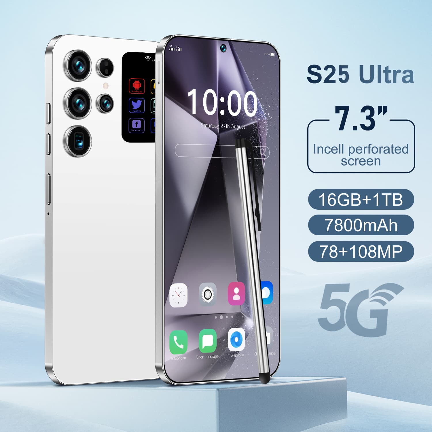 Cross-border smartphone S26 Ultra high-definition large screen 16+1T ready-made Android phone shipped directly from the source factory