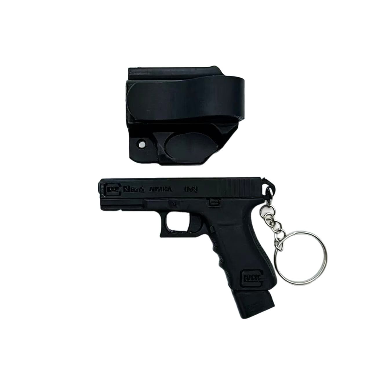 Cross-border Hot-selling Pistol Keychain Tactical Style Men's Keychain Creative Surprise Gift